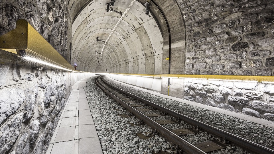 Empty railway tunnel – Tangen infrastructure development.